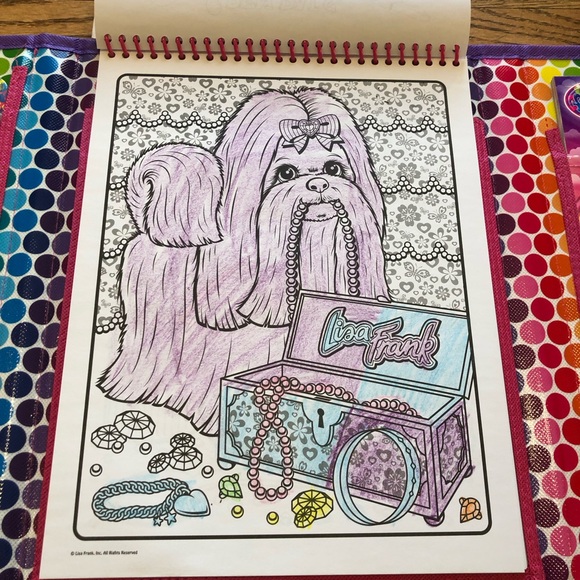 Lisa Frank Tikanni Tri-fold Portfolio Activity Folder - Picture 8 of 16